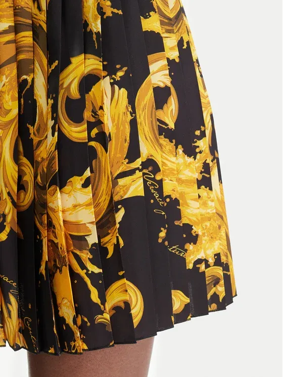 Patterned Midi Skirt