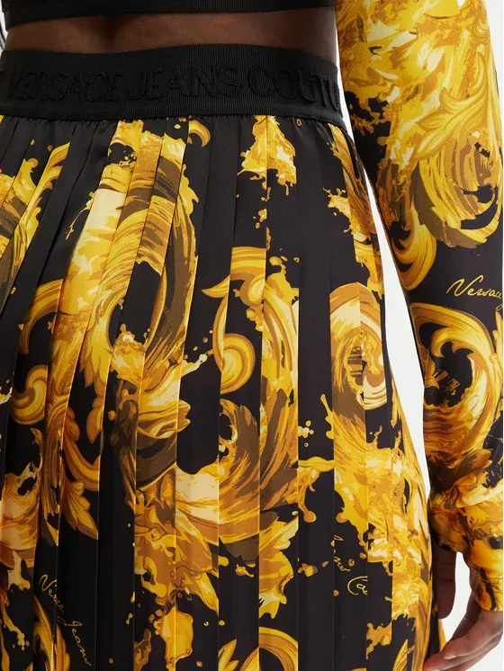 Patterned Midi Skirt