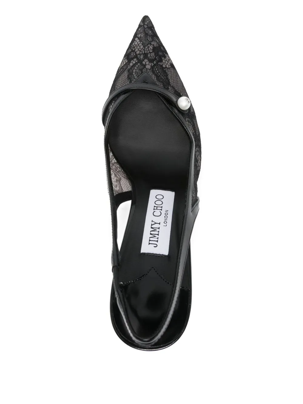 Amita 85 Lace Appliqué Heel Pumps