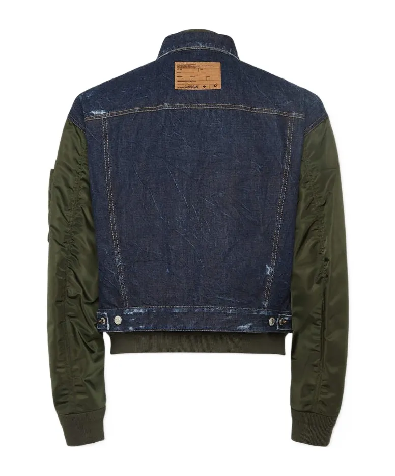 Distressed Detail Casual Jacket