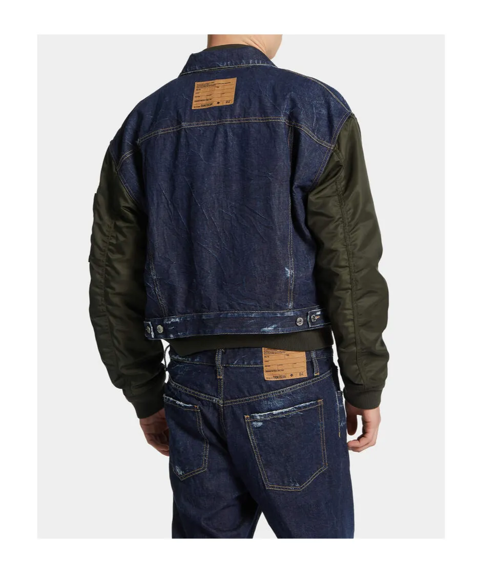 Distressed Detail Casual Jacket