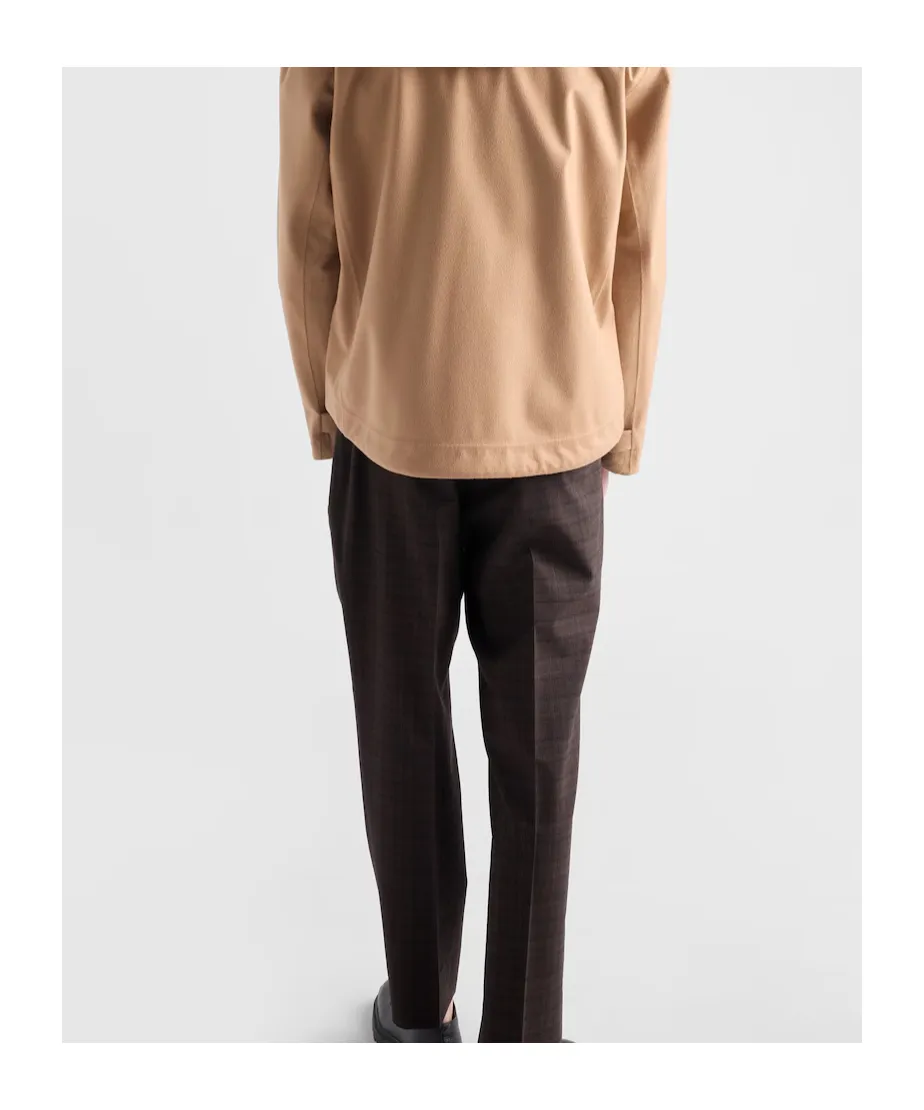 Prada Pleated Checked Trousers