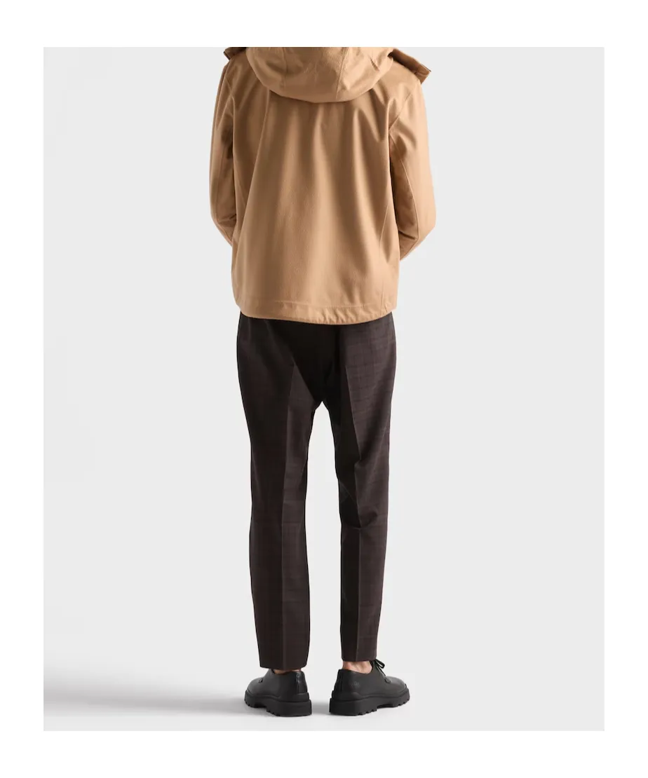 Prada Pleated Checked Trousers
