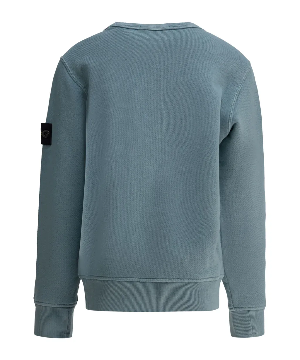Stone Island Junior Long Sleeved Logo Patch Sweatshirt