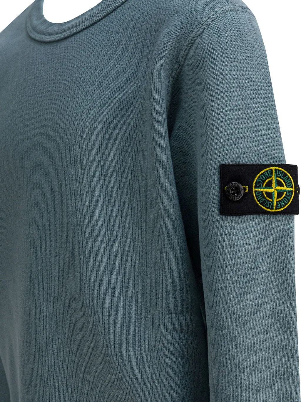Stone Island Junior Long Sleeved Logo Patch Sweatshirt