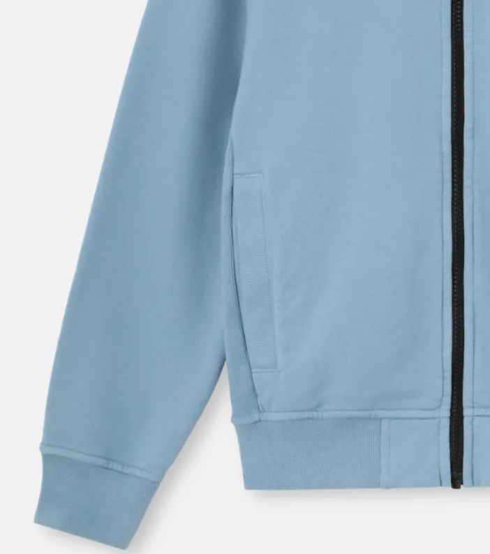 Hooded Zip-Up Sweatshirt With Pockets And Ribbed Details