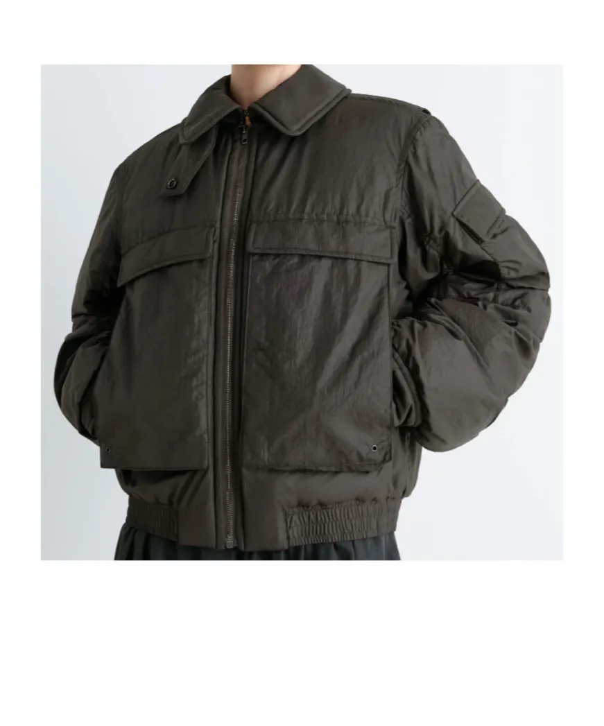 Flap-Pocket Zip-Fastening Jacket
