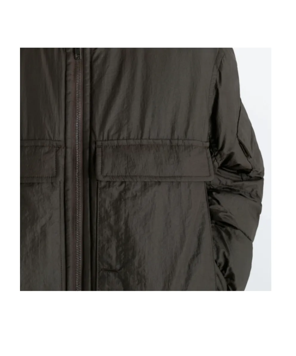 Flap-Pocket Zip-Fastening Jacket