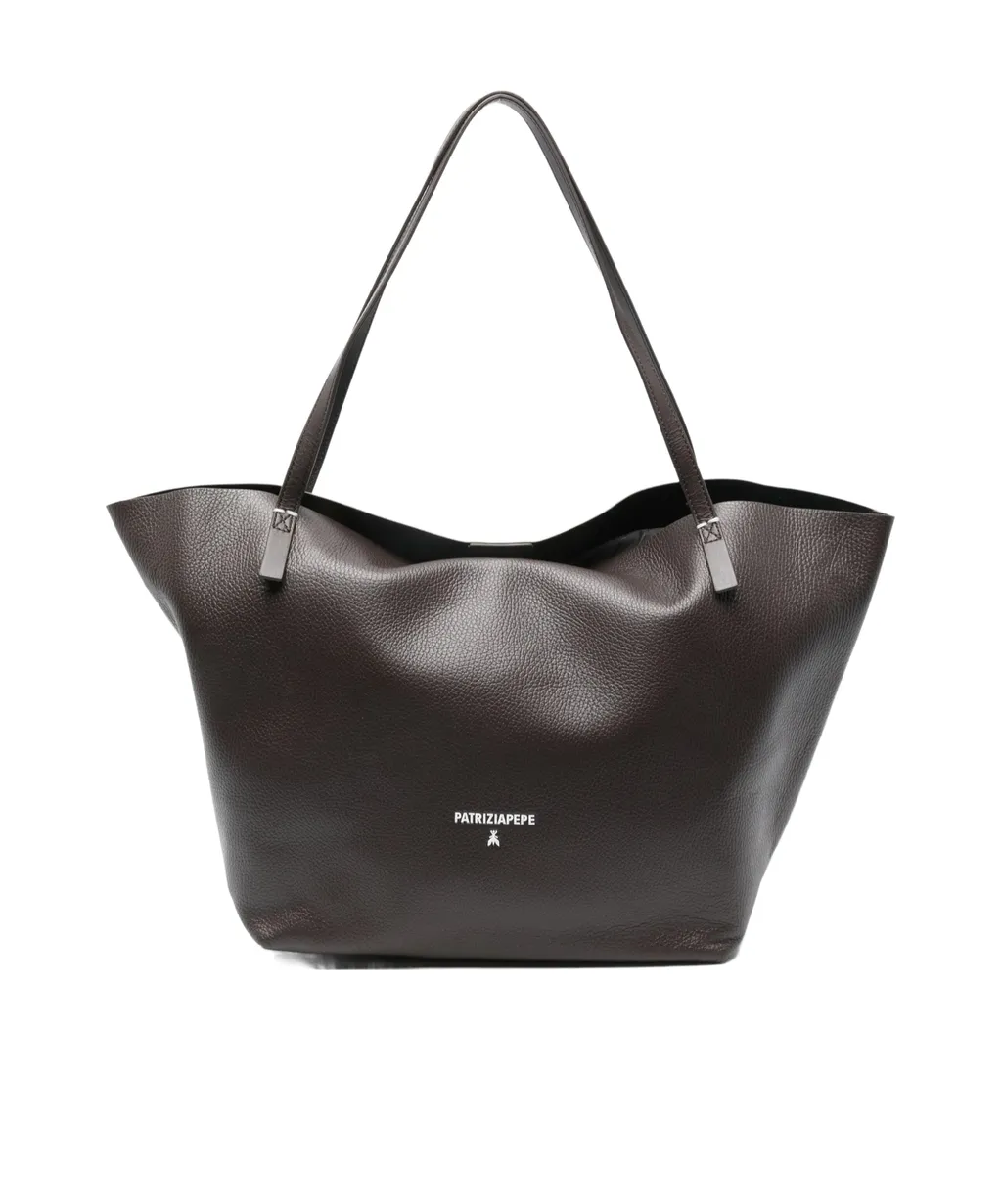 Patrizia Pepe Pebbled Shoulder Bag