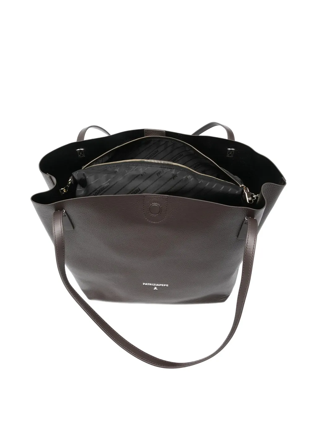 Patrizia Pepe Pebbled Shoulder Bag