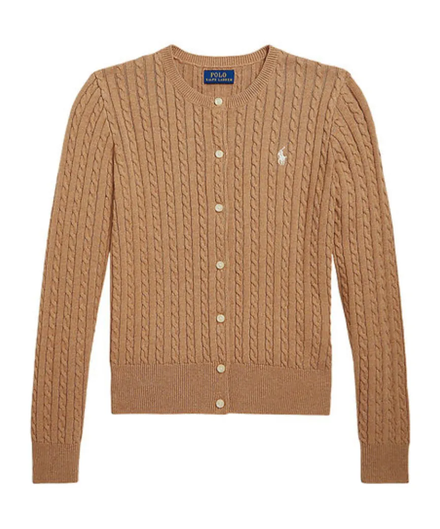 Polo Ralph Lauren Kids Logo-Embroidered Crewneck Cardigan