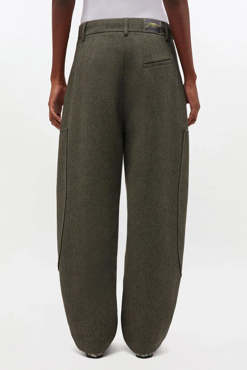 Ganni Mouline Curved Trousers