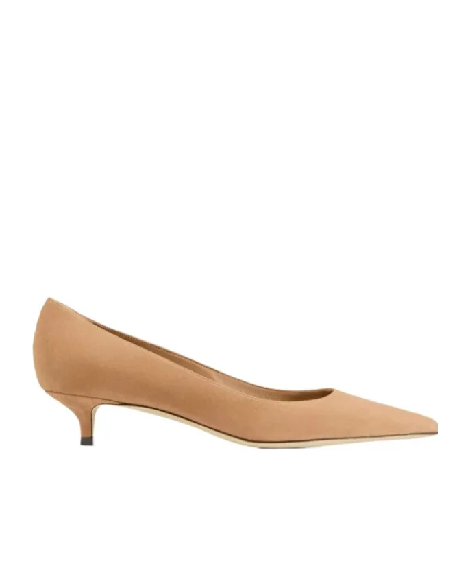 Stiletto Low-Heeled Shoes