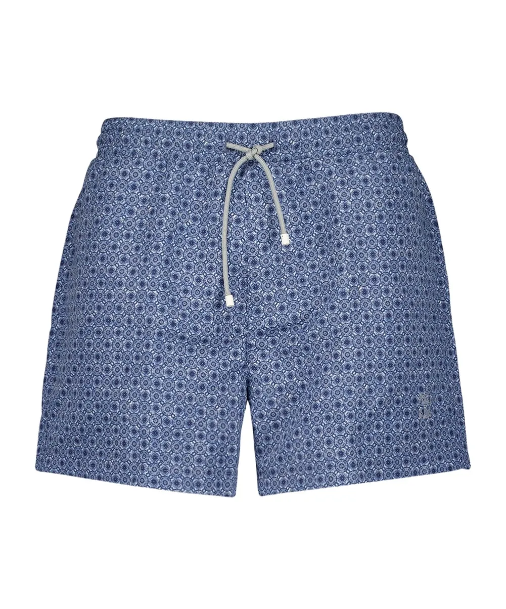 Graphic-Print Swim Shorts