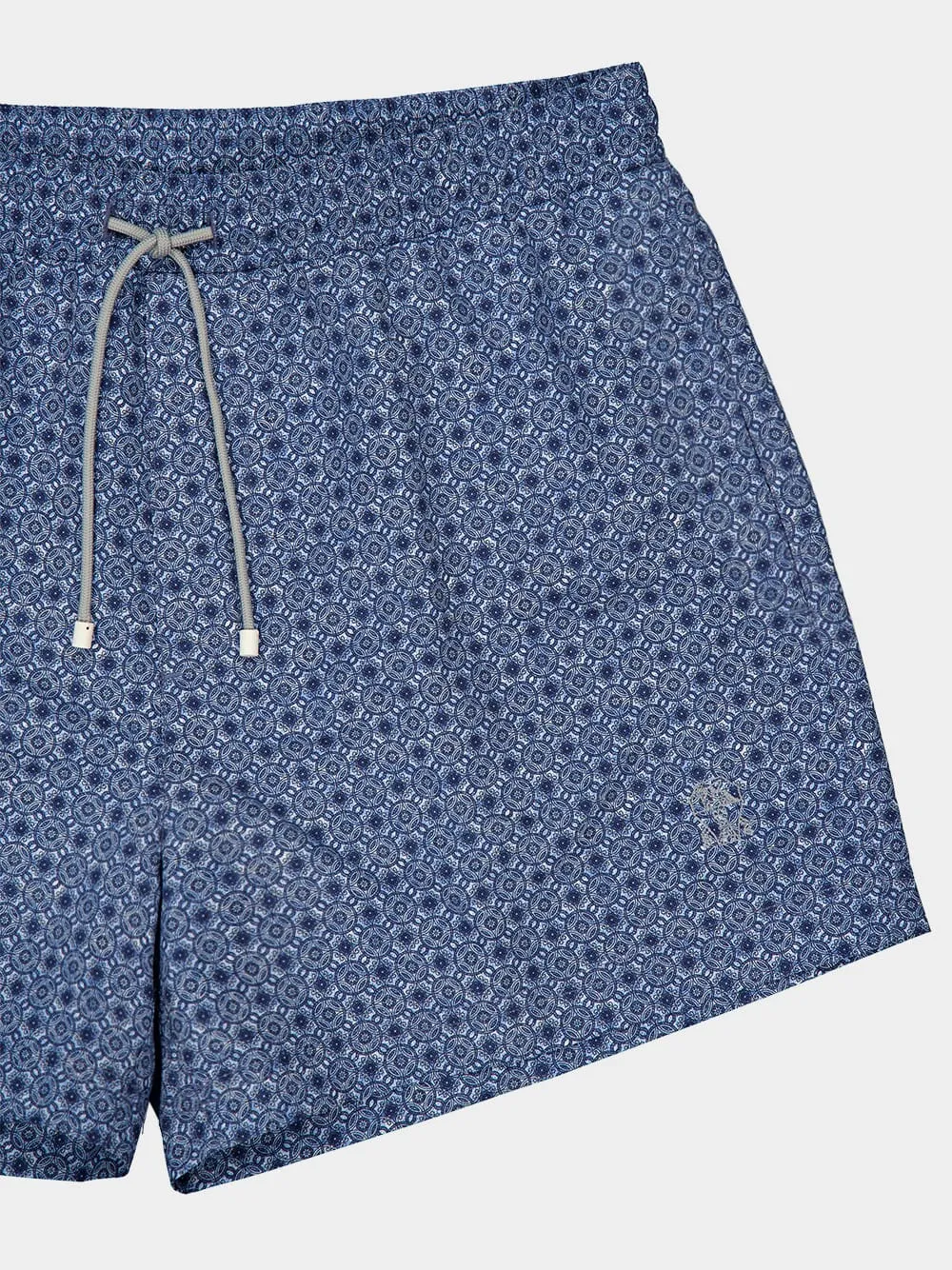 Graphic-Print Swim Shorts