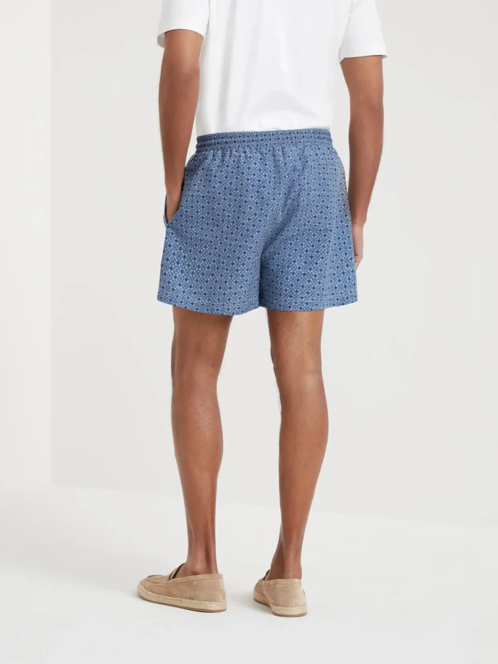 Graphic-Print Swim Shorts