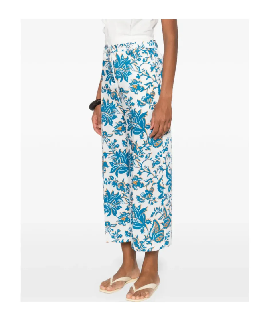 Etro Cropped Floral Trousers