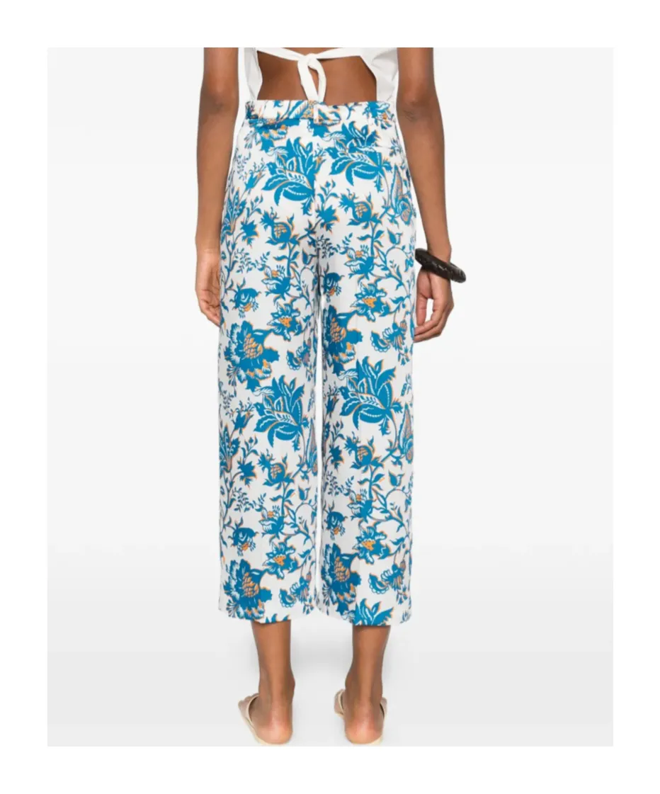 Etro Cropped Floral Trousers