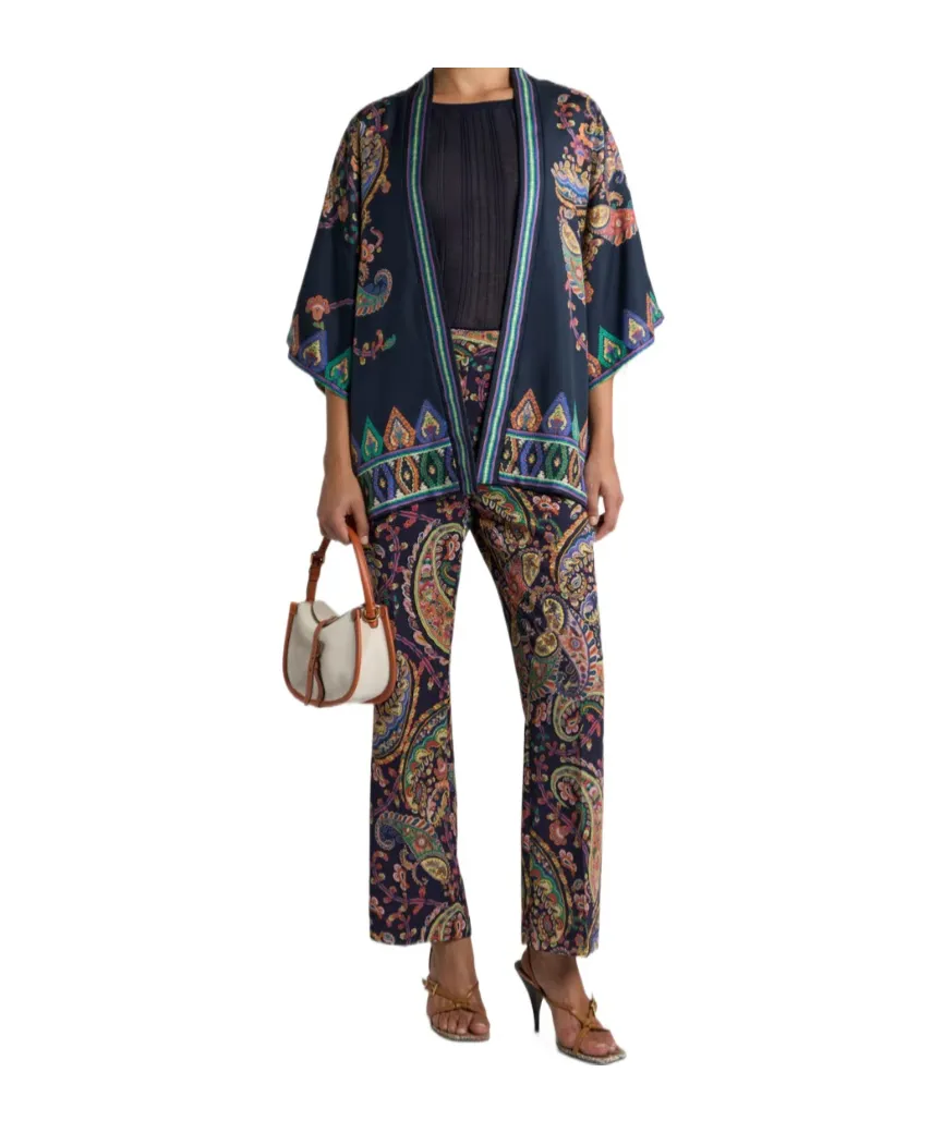 Etro Paisley Patterned Straight-Leg Trousers