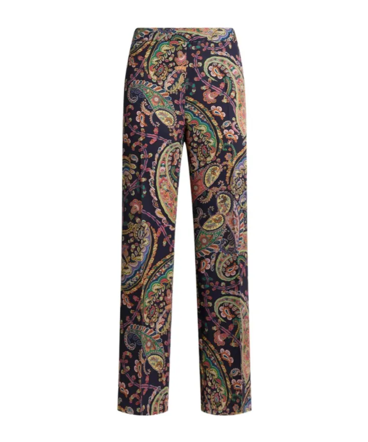 Etro Paisley Patterned Straight-Leg Trousers
