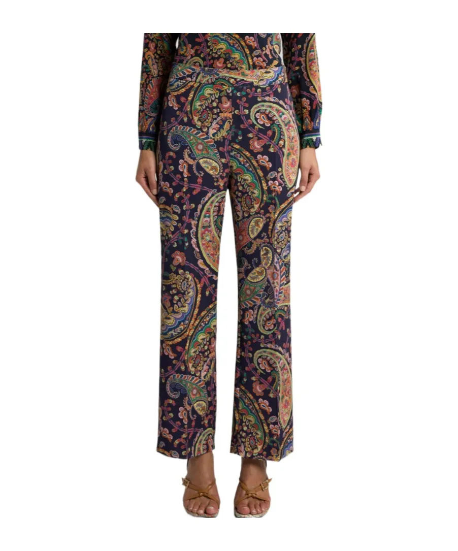 Etro Paisley Patterned Straight-Leg Trousers