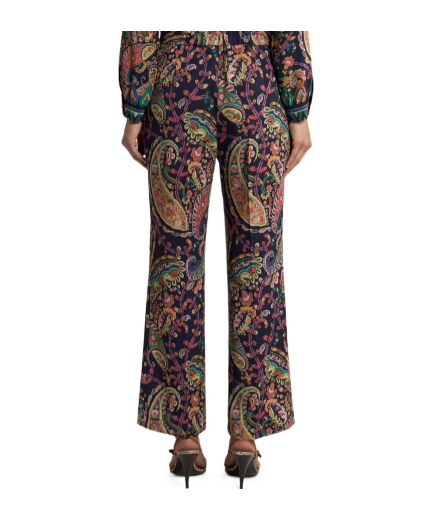 Etro Paisley Patterned Straight-Leg Trousers