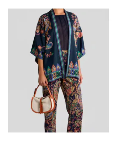 Etro Pattern-Printed Open-Front Jacket
