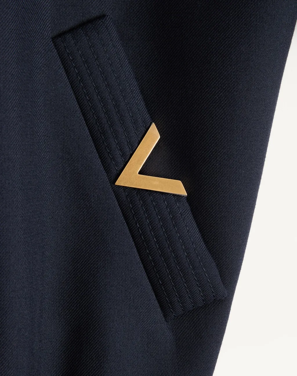 Valentino Logo Plaque Zip-Up Bomber Jacket