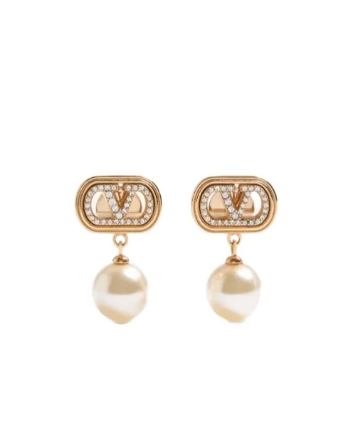 Valentino	Vlogo Signature Embellished Earrings