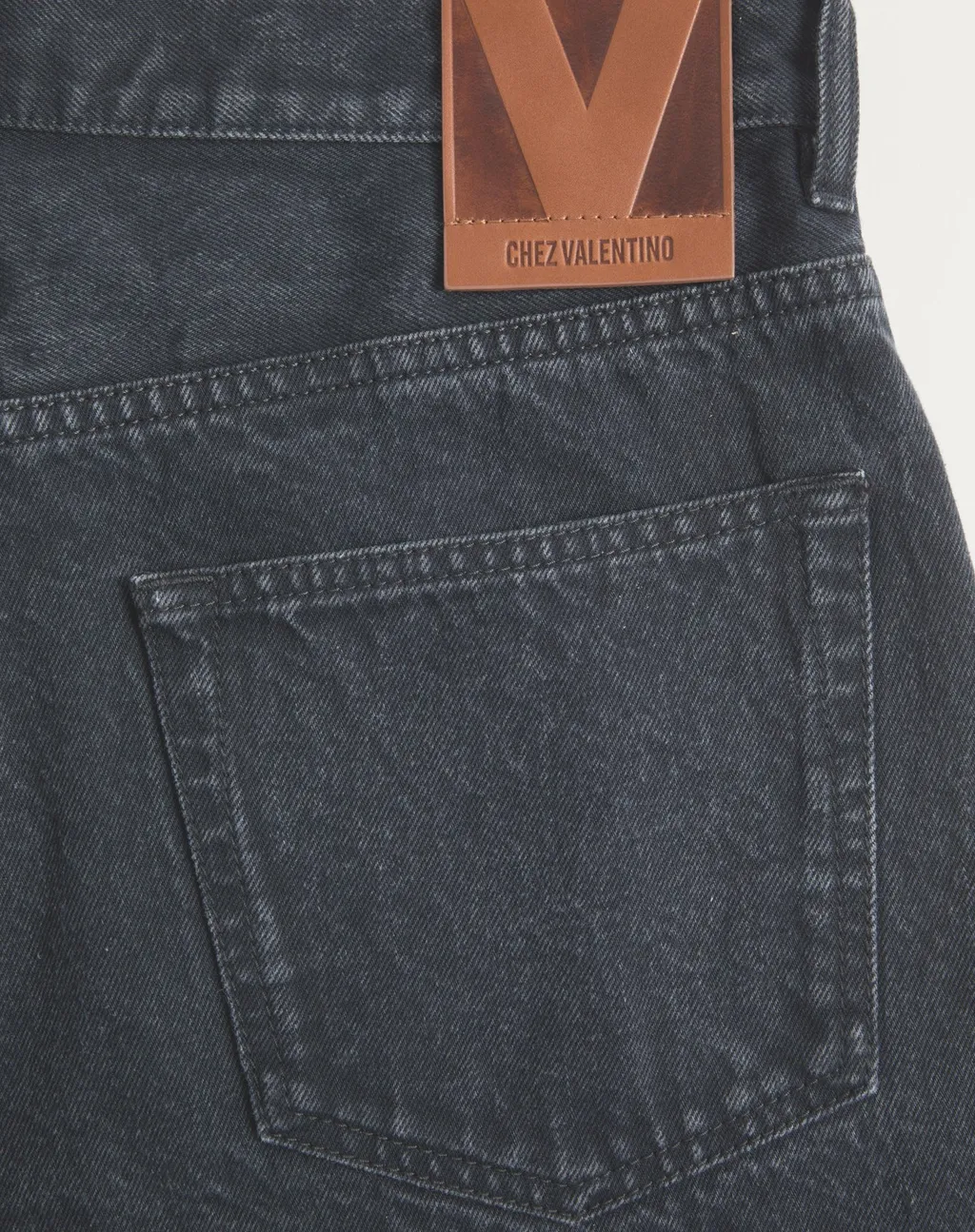 Valentino Logo Patch Regular Fit Jeans