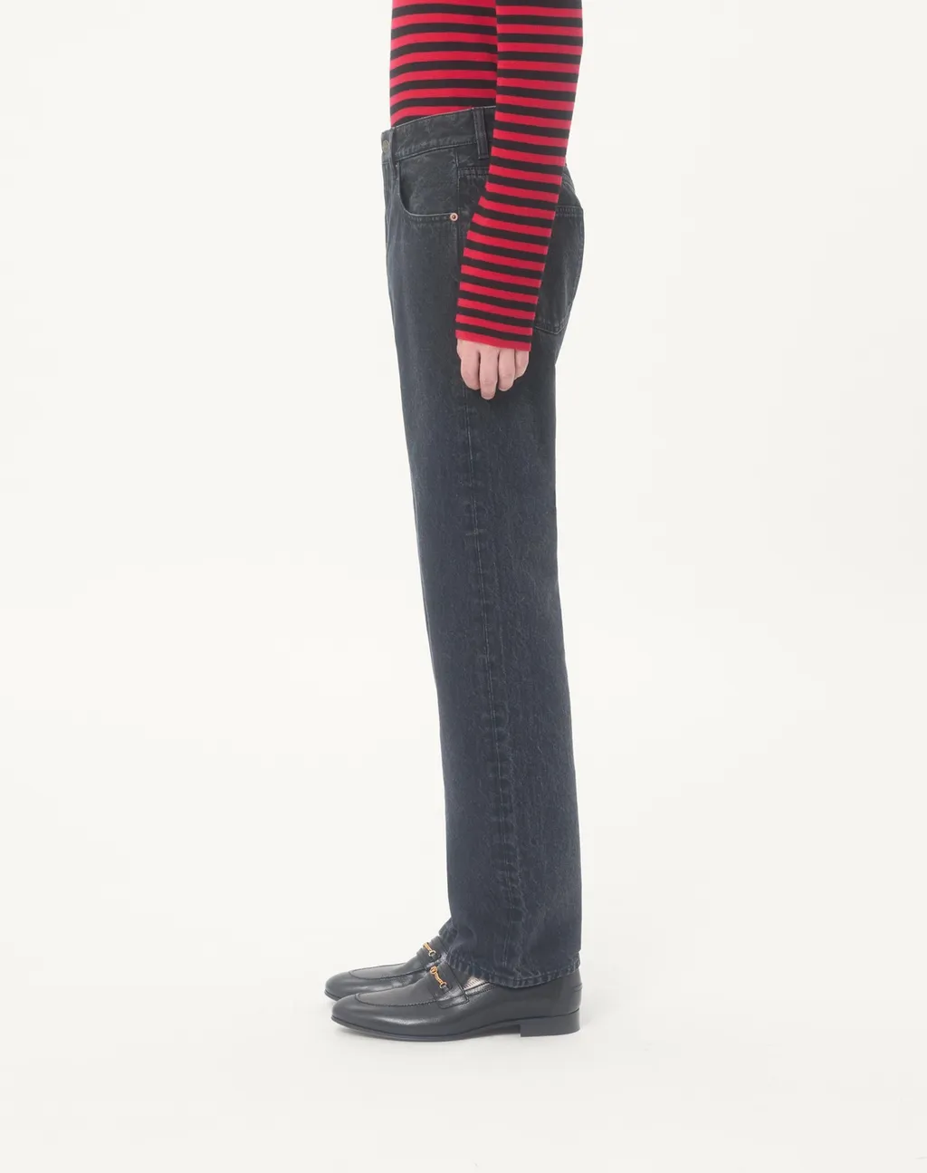 Valentino Logo Patch Regular Fit Jeans
