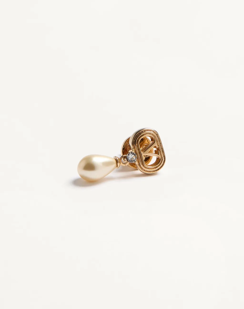 Valentino Ovalette Vlogo Signature Drop Earrings
