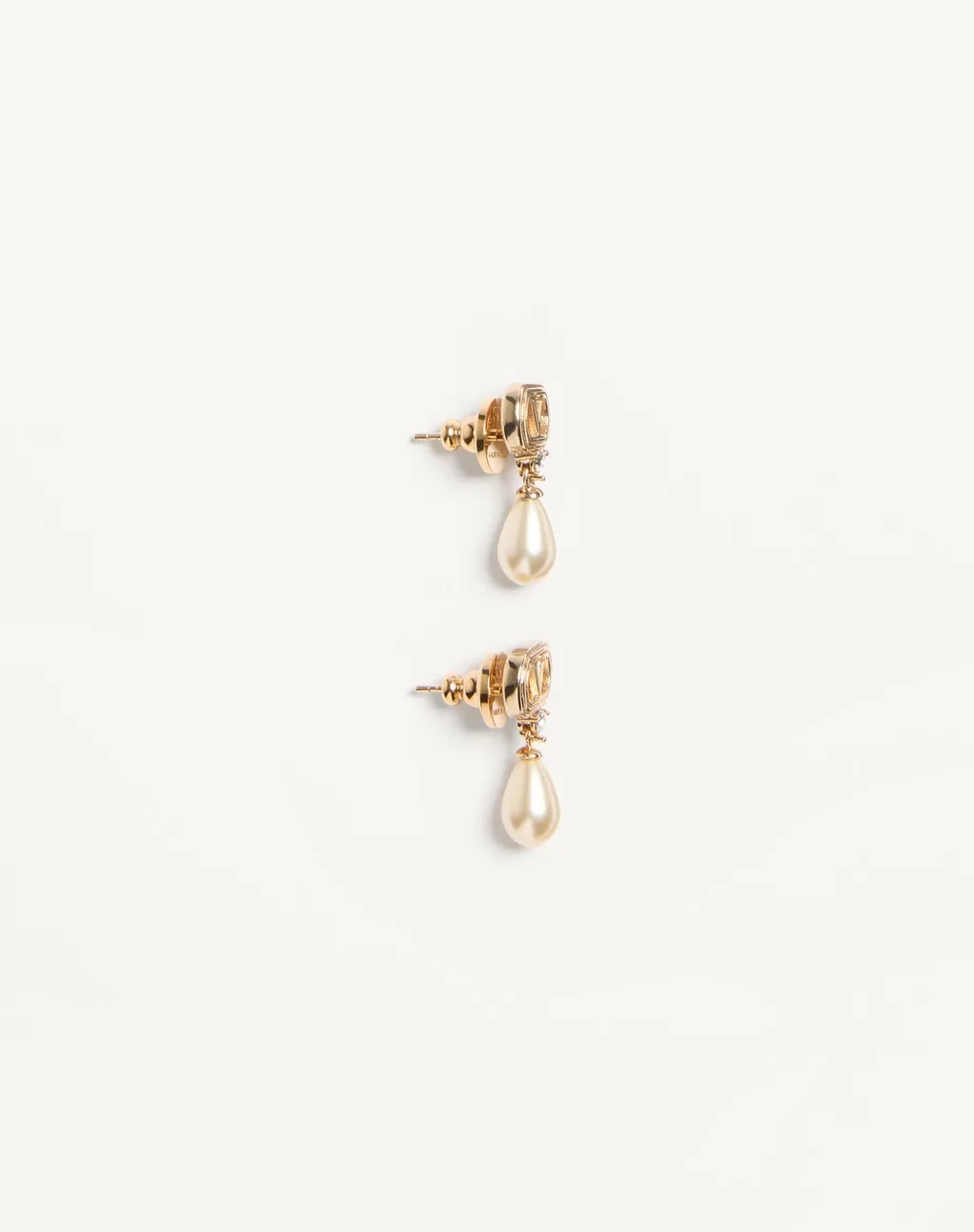 Valentino Ovalette Vlogo Signature Drop Earrings