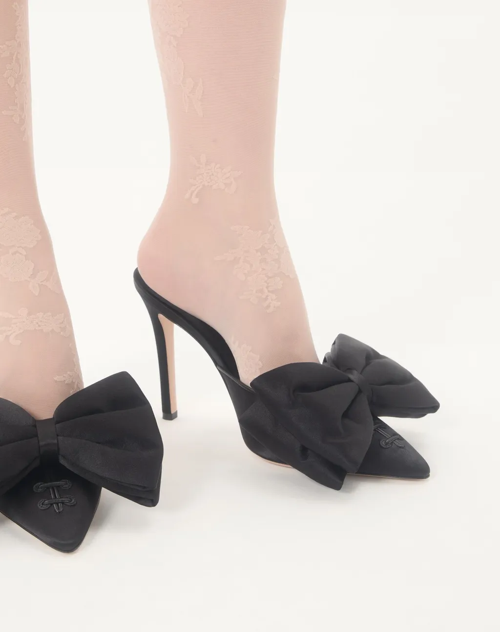 Yolande Satin Mule 105Mm