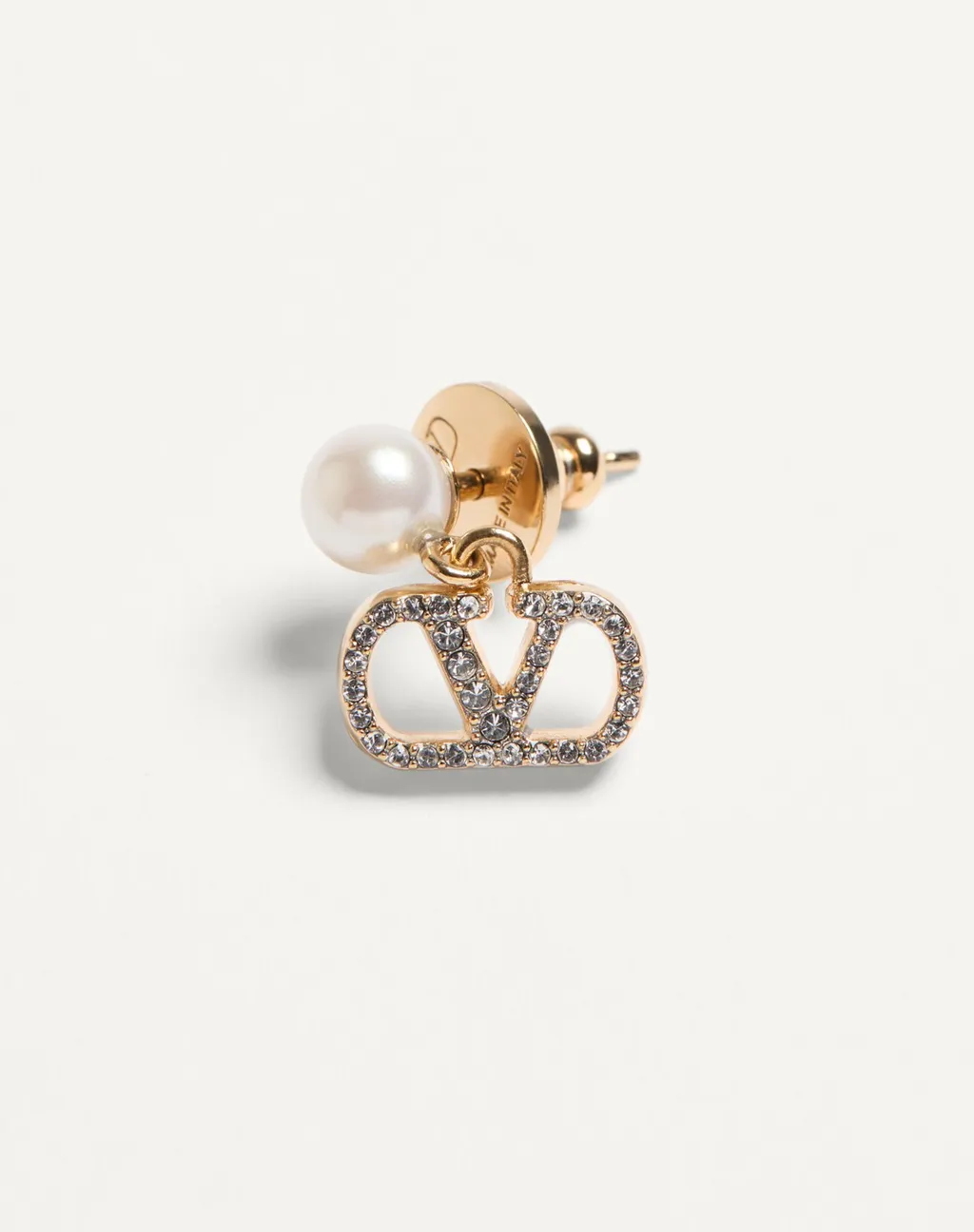 Valentino	Vlogo Embellished Earrings