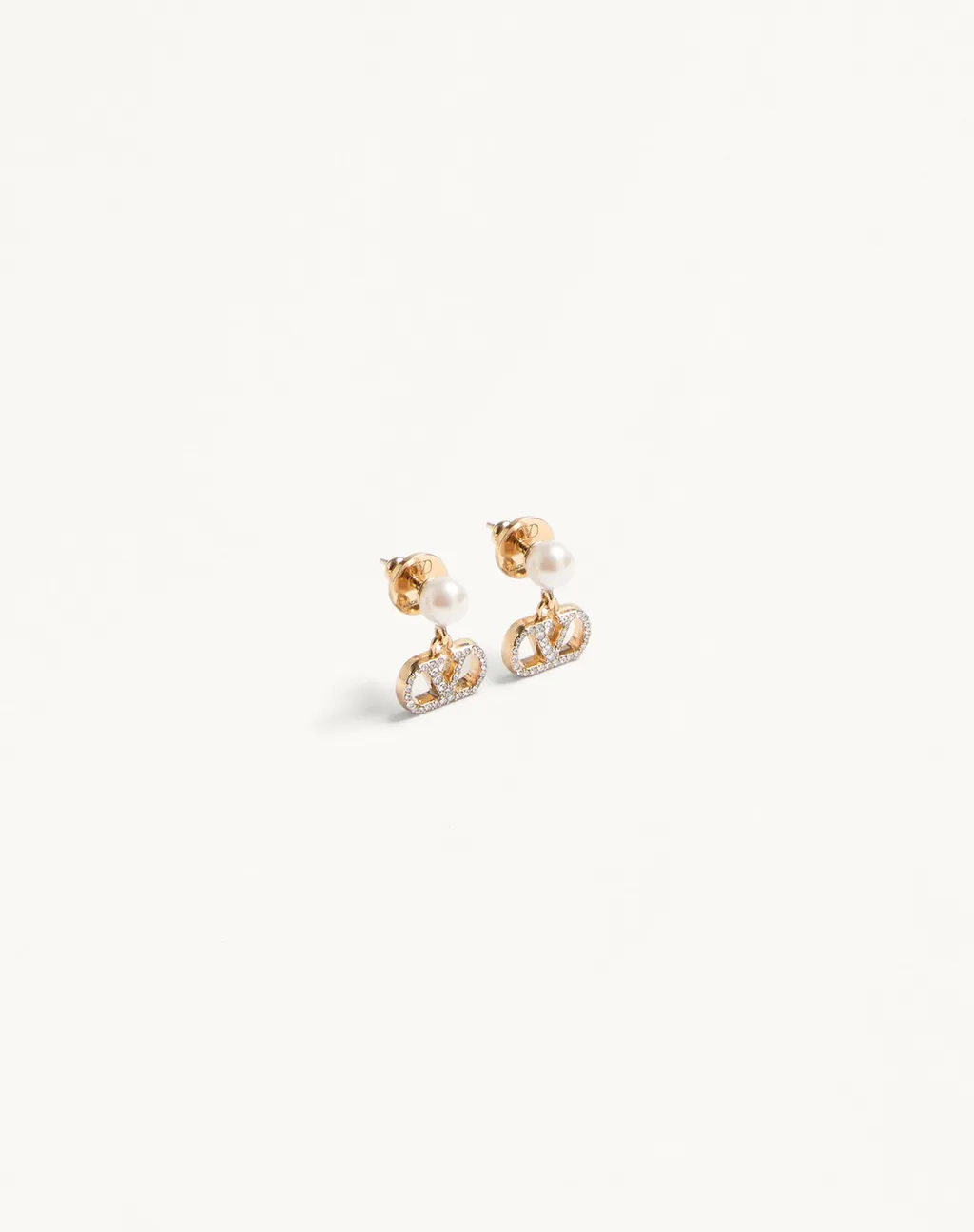 Valentino	Vlogo Embellished Earrings