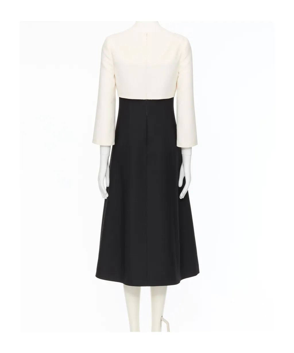 Valentino Bow Detailed Long-Sleeved Dress