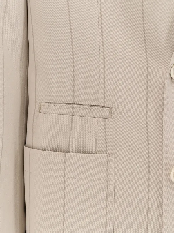 Brunello Cucinelli Double-Breasted Striped Suit
