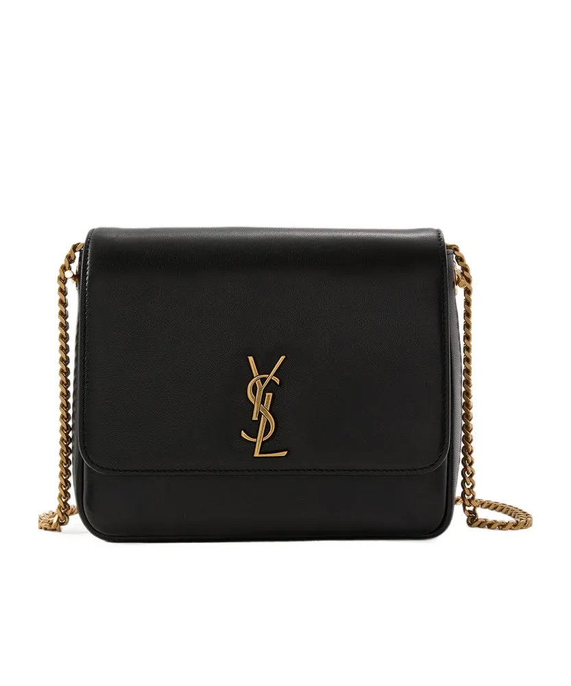 Saint Laurent Kate Logo Plaque Shoulder Bag