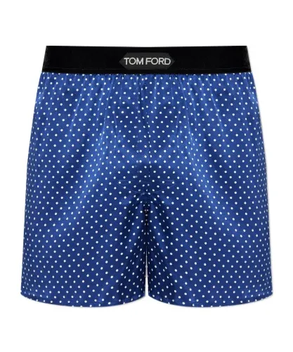 Polka-Dot Pattern Silk Boxers