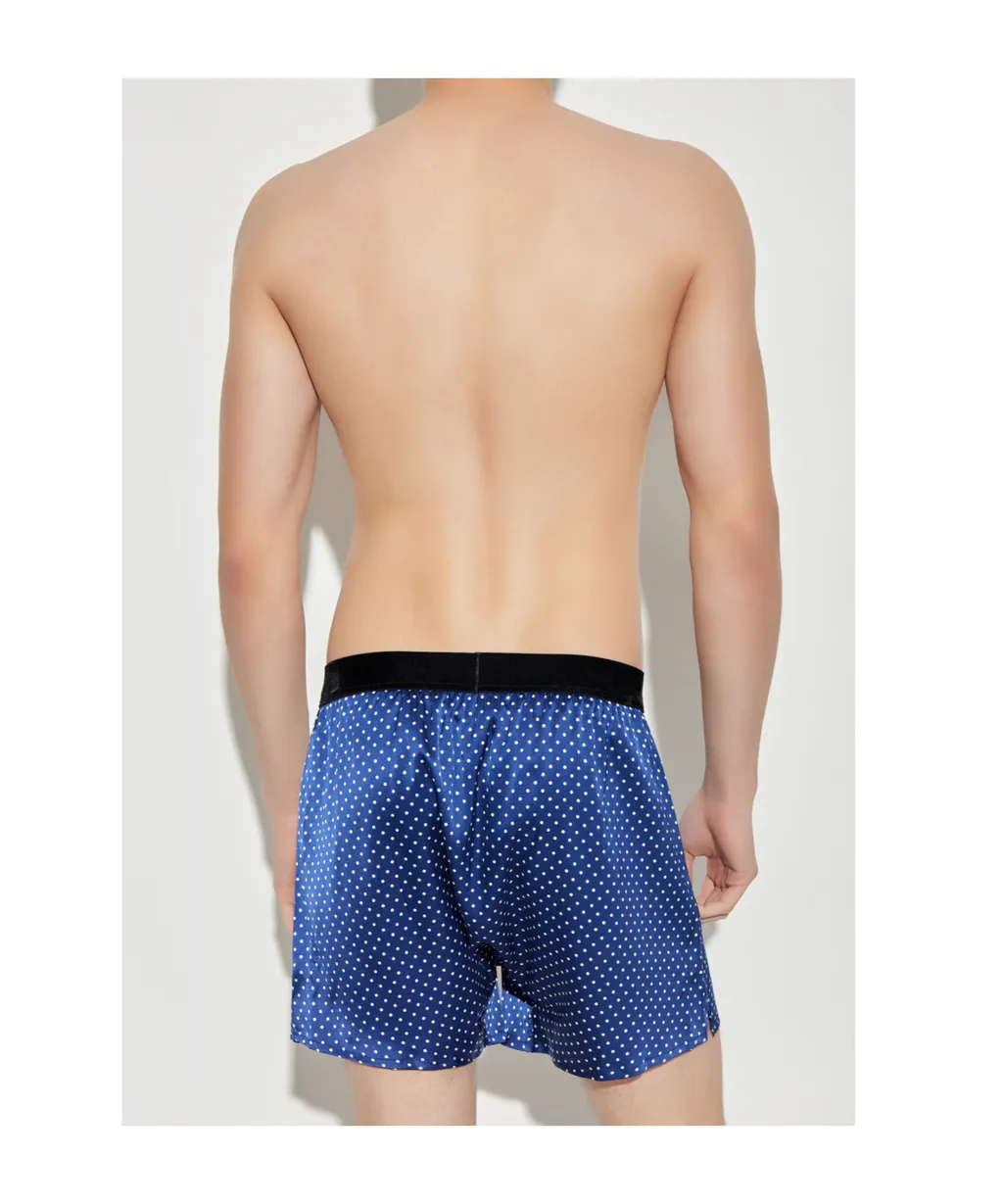 Polka-Dot Pattern Silk Boxers