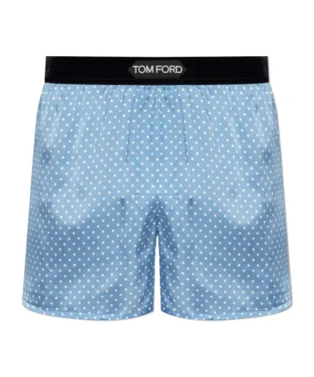 Polka-Dot Pattern Silk Boxers