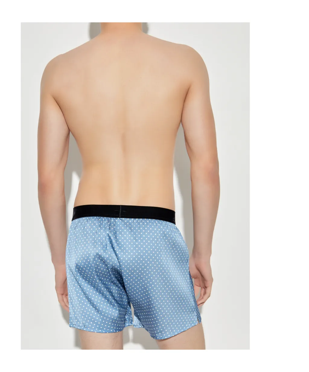 Polka-Dot Pattern Silk Boxers