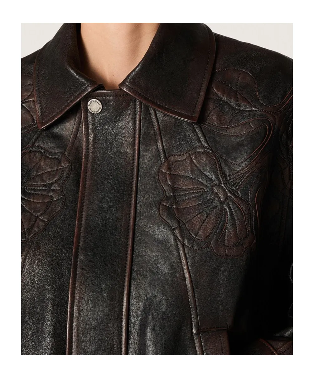 Golden Goose Deluxe Brand Leather Bomber Jacket