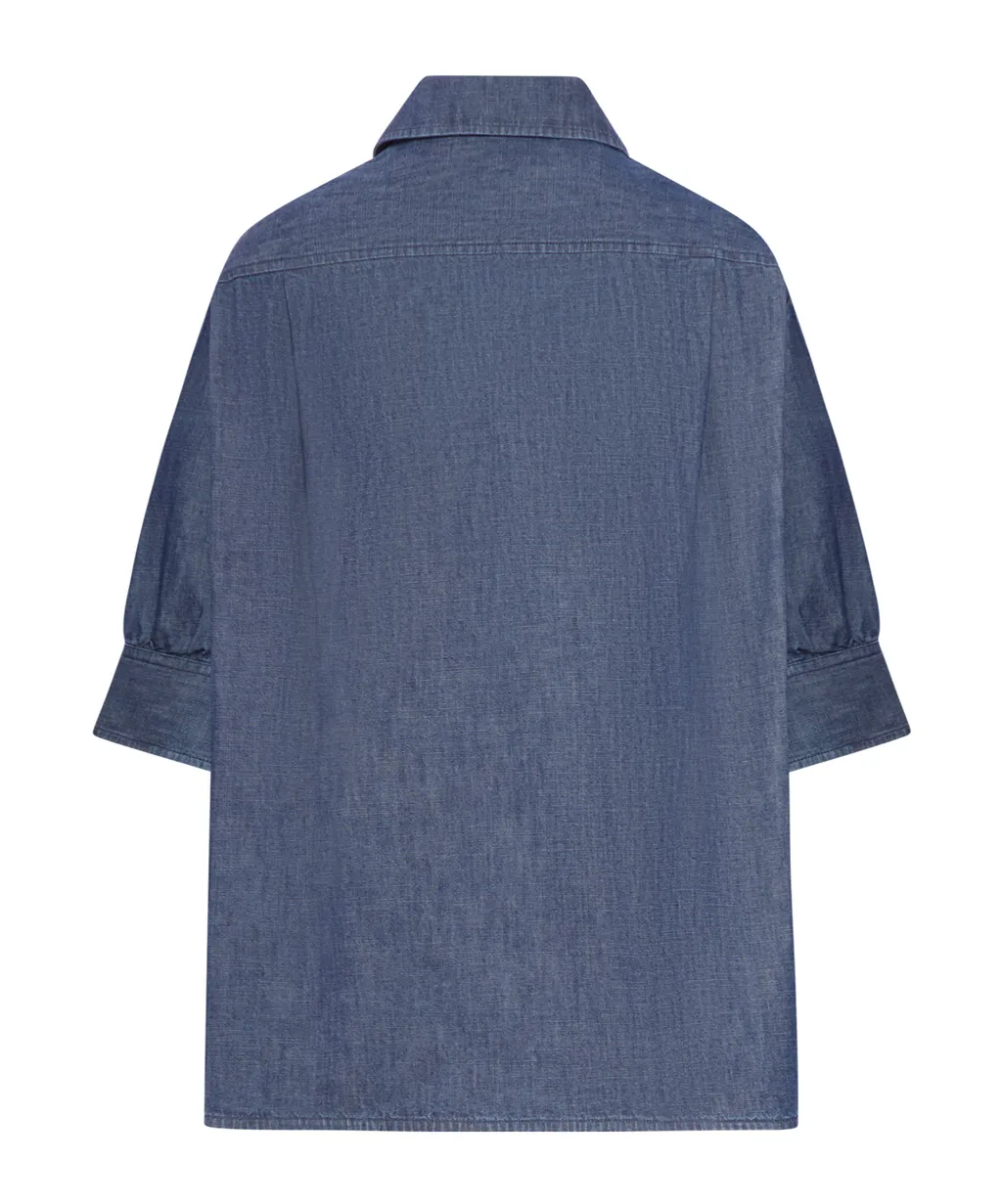 Jil Sander Gathered-Sleeve Buttoned Shirt