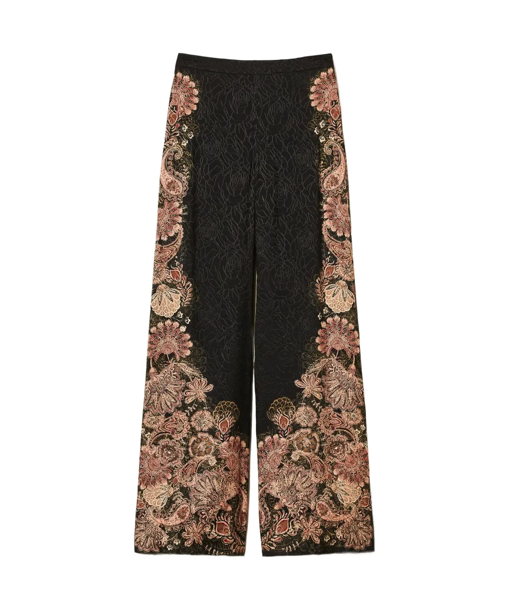 Paisley-Print Trousers
