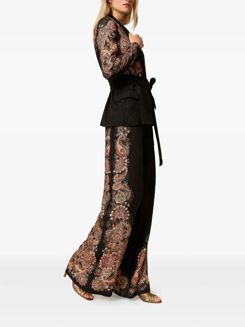 Paisley-Print Trousers