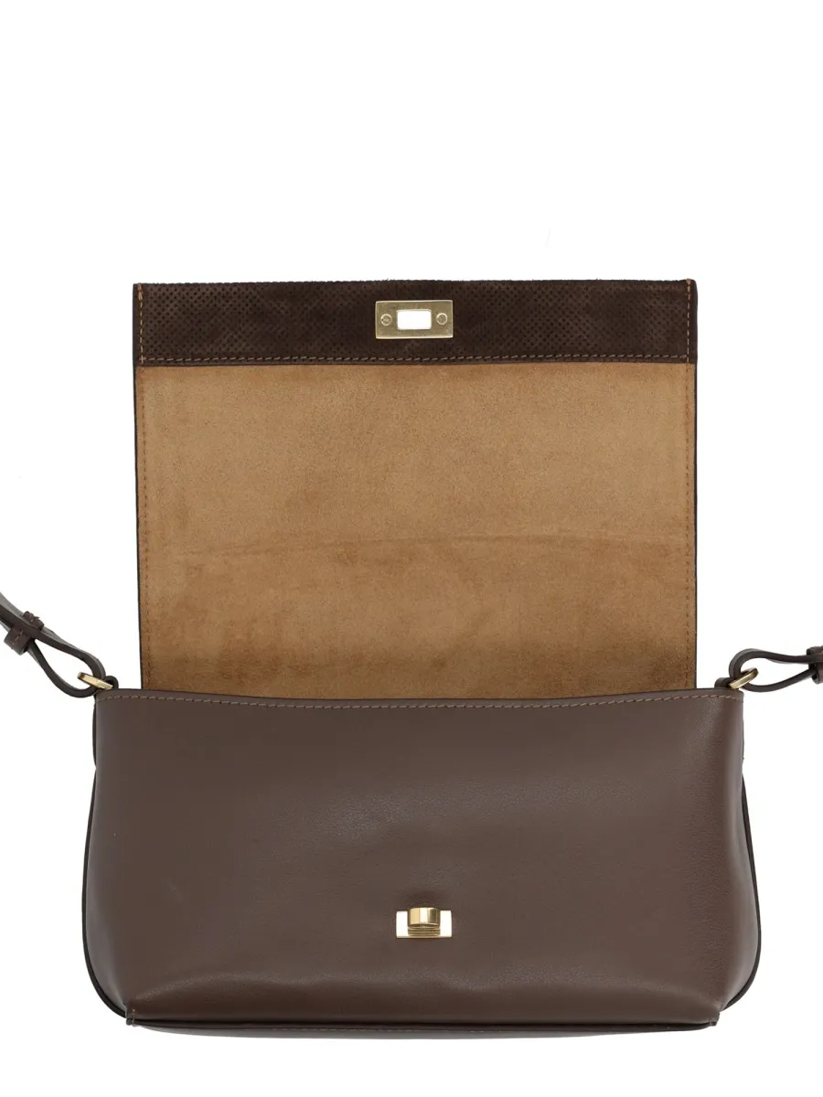 Anya Hindmarch Twist-Lock Foldover-Top Shoulder Bag