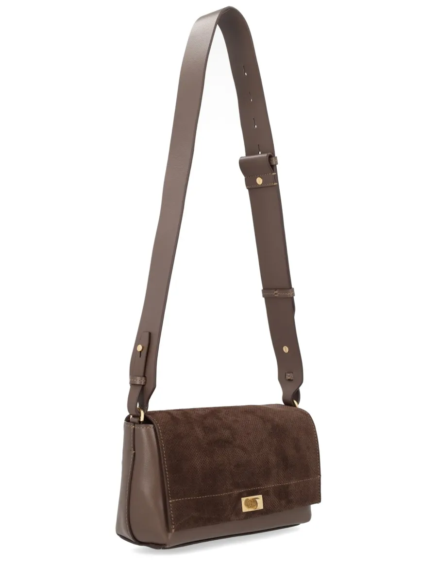 Anya Hindmarch Twist-Lock Foldover-Top Shoulder Bag