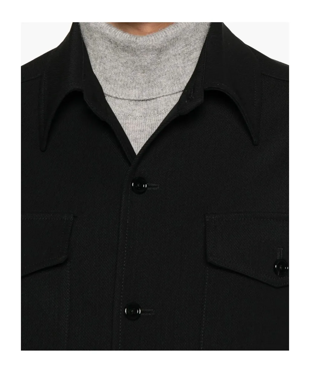 Button-Front Shirt Jacket